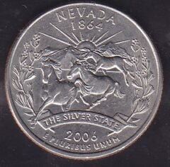 Amerika Çeyrek Dolar 2006 P Hatıra Nevada
