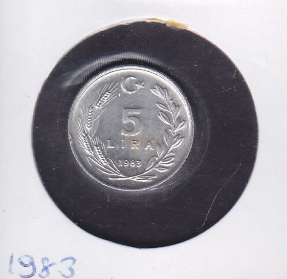 1983 Yılı 5 Lira