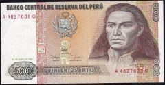 Peru 500 İntis 1987 Ççt Çilaltı Pick 134b