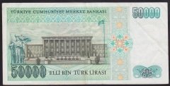 7.EMİSYON 1.TERTİP 50000 LİRA C38 193465 ÇÇT +