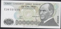 7.EMİSYON 2.TERTİP 10 LİRA E26 757178 ÇİLALTI ÇİL