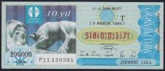 1995 9 ARALIK TAM BİLET