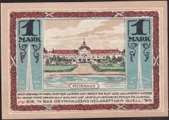 Almanya 1 Mark Notgeld 1922 Çil