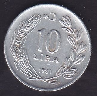 1981 Yılı 10 Lira