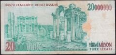 7.Emisyon 20 000 000 Lira F74 463004 Çok Temiz