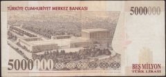 7.Emisyon 5 000 000 Lira E11 532630 Çok Temiz