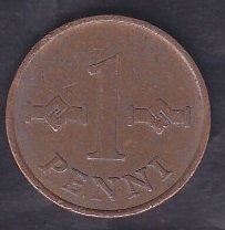 Finlandiya 1 Penni 1963
