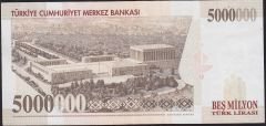7.Emisyon 5 000 000 Lira G10 862202 Çok Temiz+