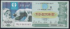 1995 9 ARALIK ÇEYREK BİLET