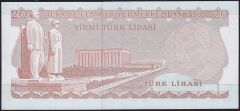 6.Emisyon 3.Tertip 20 Lira F32 115539 Çilaltı
