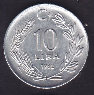 1982 Yılı 10 Lira