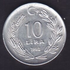 1982 Yılı 10 Lira