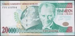 7.Emisyon 20 000 000 Lira F77 333704 Çilaltı Çil