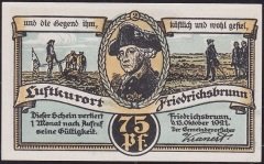 Almanya 75 Pfennig Notgeld 1921 Çil