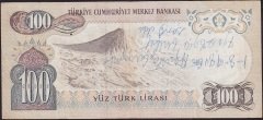 6.Emisyon 3.Tertip 100 Lira J47 946057 Çok Temiz