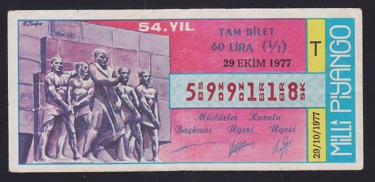 1977 29 EKİM TAM BİLET
