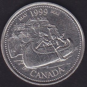 KANADA 25 CENTS 1999 MAYIS
