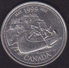 KANADA 25 CENTS 1999 MAYIS