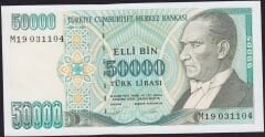 7.Emisyon 2.Tertip 50000 Lira M19 031104 Çilaltı Çil