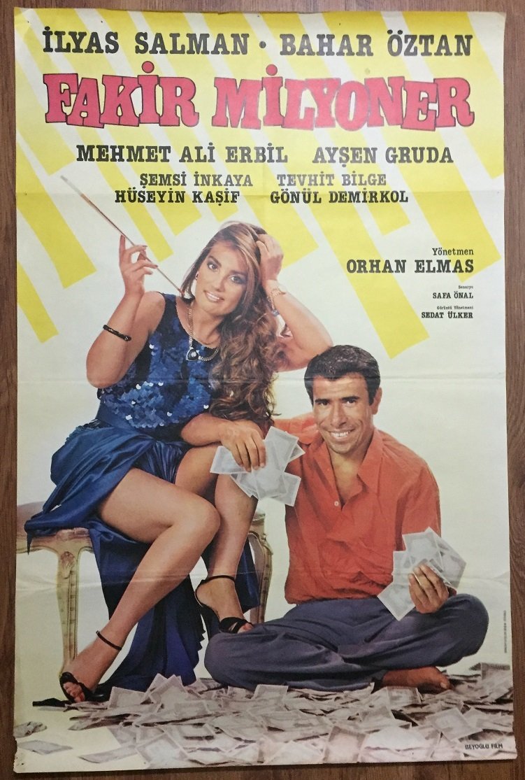 İLYAS SALMAN - BAHAR ÖZTAN - FAKİR MİLYONER - FİLM AFİŞİ