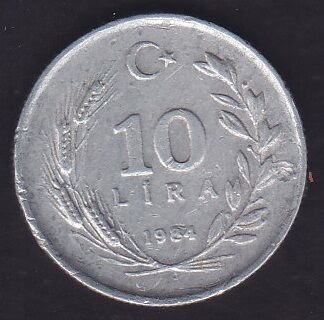 1984 Yılı 10 Lira