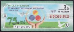 2010 19 HAZİRAN ÇEYREK BİLET - U SERİSİ