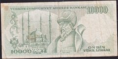 7.Emisyon 4.Tertip 10000 Lira K59 466870 Temiz