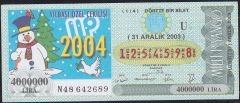 2003 31 Aralık Çeyrek Bilet - U Serisi