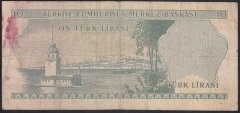 6.EMİSYON 1.TERTİP 10 LİRA B41 429761 TEMİZ