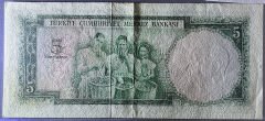 5.Emisyon 2.Tertip 5 Lira E25 089110 ÇÇT Çilaltı