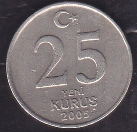 2005 Yılı 25 Yeni Kuruş