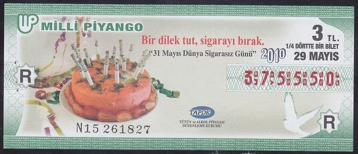 2010 29 MAYIS ÇEYREK BİLET - R SERİSİ