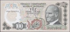 6.Emisyon 3.Tertip 100 Lira J41 719351 Çil