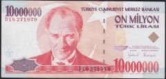 7.Emisyon 10 000 000 Lira D18 271879 Ççt Çilaltı