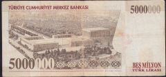 7.Emisyon 5 000 000 Lira G01 495043 Çok Temiz