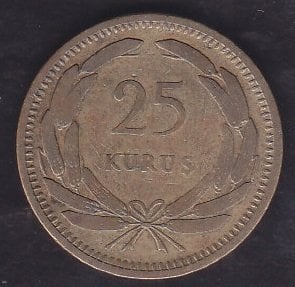 1949 Yılı 25 Kuruş