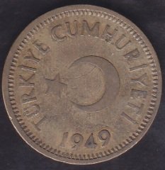 1949 Yılı 25 Kuruş