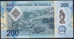 Angola 200 Kwanzas 2020 Çil Pick 160 Polimer A Serisi