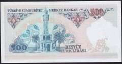 7.Emisyon 2.Tertip 500 Lira D37 285000 Çil