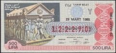 1985 29 Mart Yarım Bilet - Y Serisi