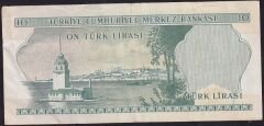 6.Emisyon 1.Tertip 10 Lira B60 147160 Çok Temiz+