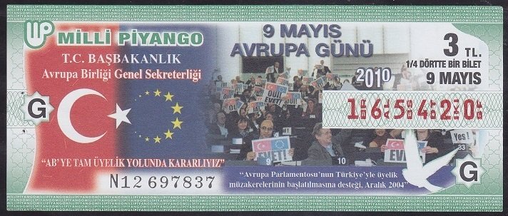 2010 9 MAYIS ÇEYREK BİLET - G SERİSİ