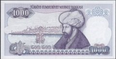 7.Emisyon 2.Tertip 1000 Lira F66 476496 Çil