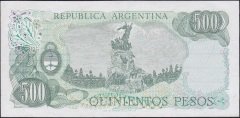 Arjantin 500 Pesos 1977 Çilaltı