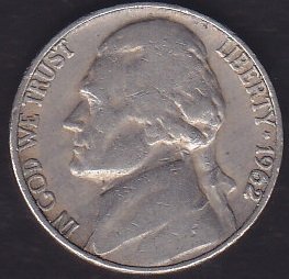 AMERİKA 5 CENT 1962