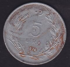1976 Yılı 5 Lira