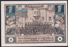 Almanya 1 Mark Notgeld 1921 Çil Filigranlı