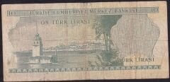 6.Emisyon 1.Tertip 10 Lira B49 246806 Çok Temiz