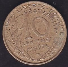 Fransa 10 Centimes 1967