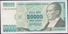 7.Emisyon 2.Tertip 50000 Lira L86 629693 Ççt+